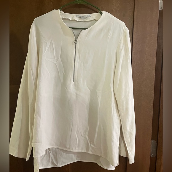 Stella McCartney Arlesa Crepe top/ silver front zipper - Picture 5 of 8